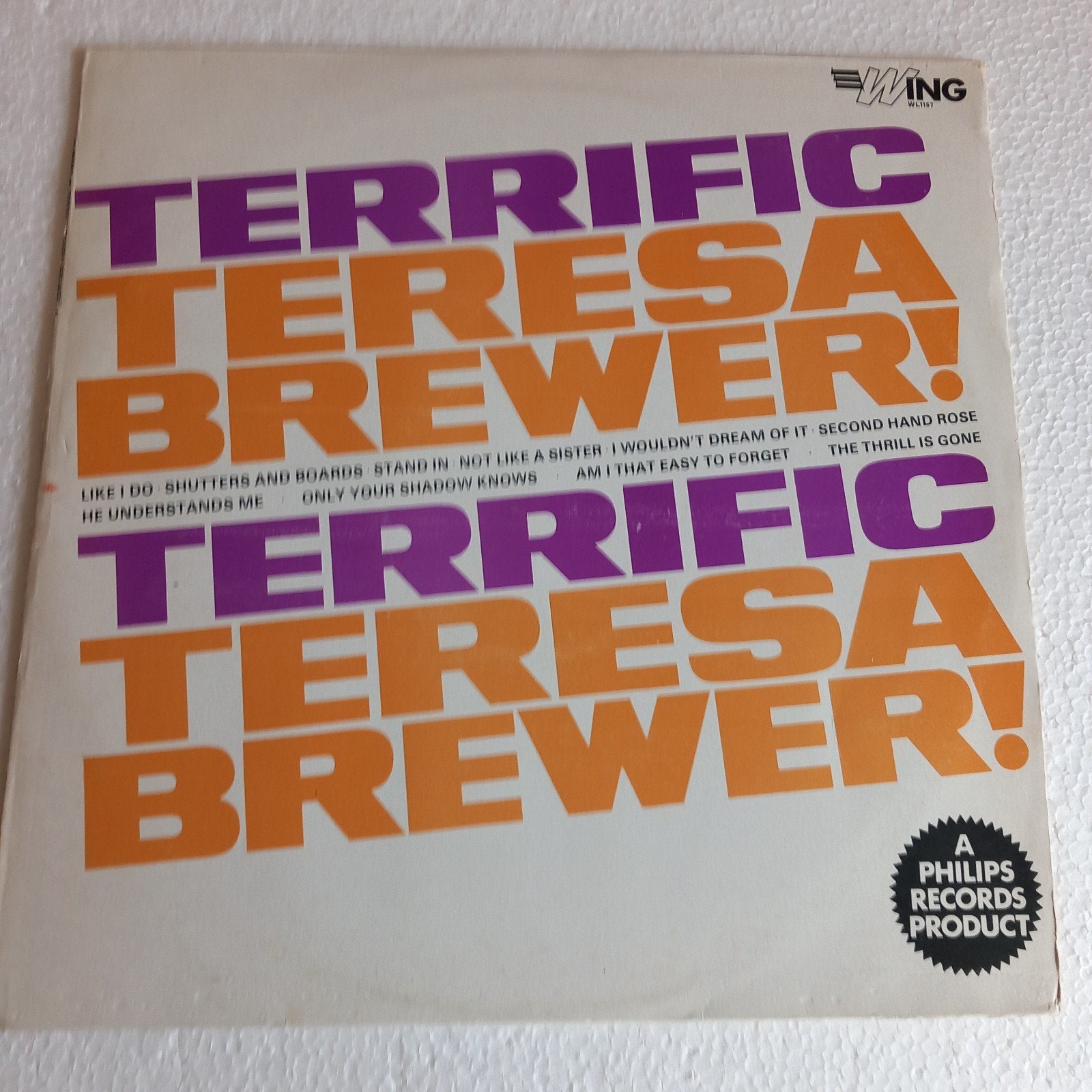 TERESA BREWER. LIKE I DO. 1963 UK LP, Ophalen of Verzenden, LP