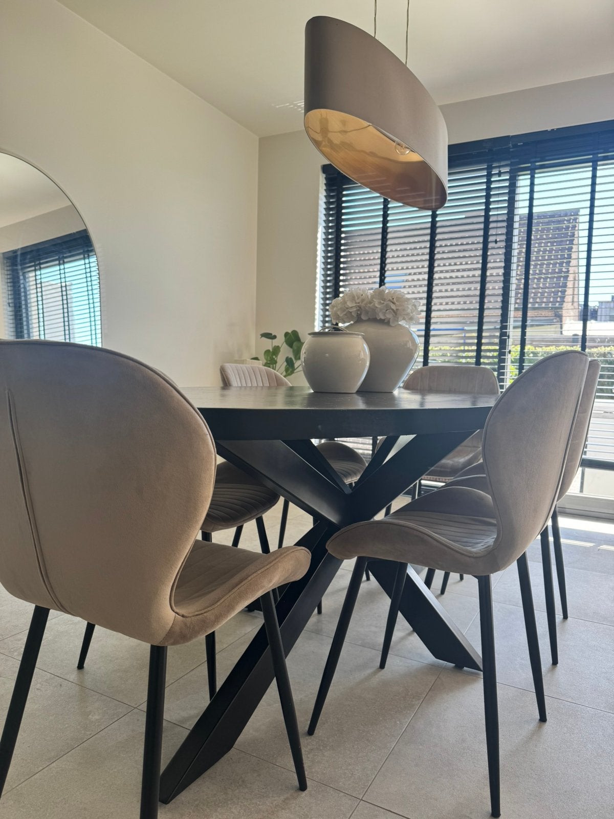 Ensemble de 6 chaises de salle à manger en velours de luxe, Maison & Meubles, Enlèvement, Comme neuf