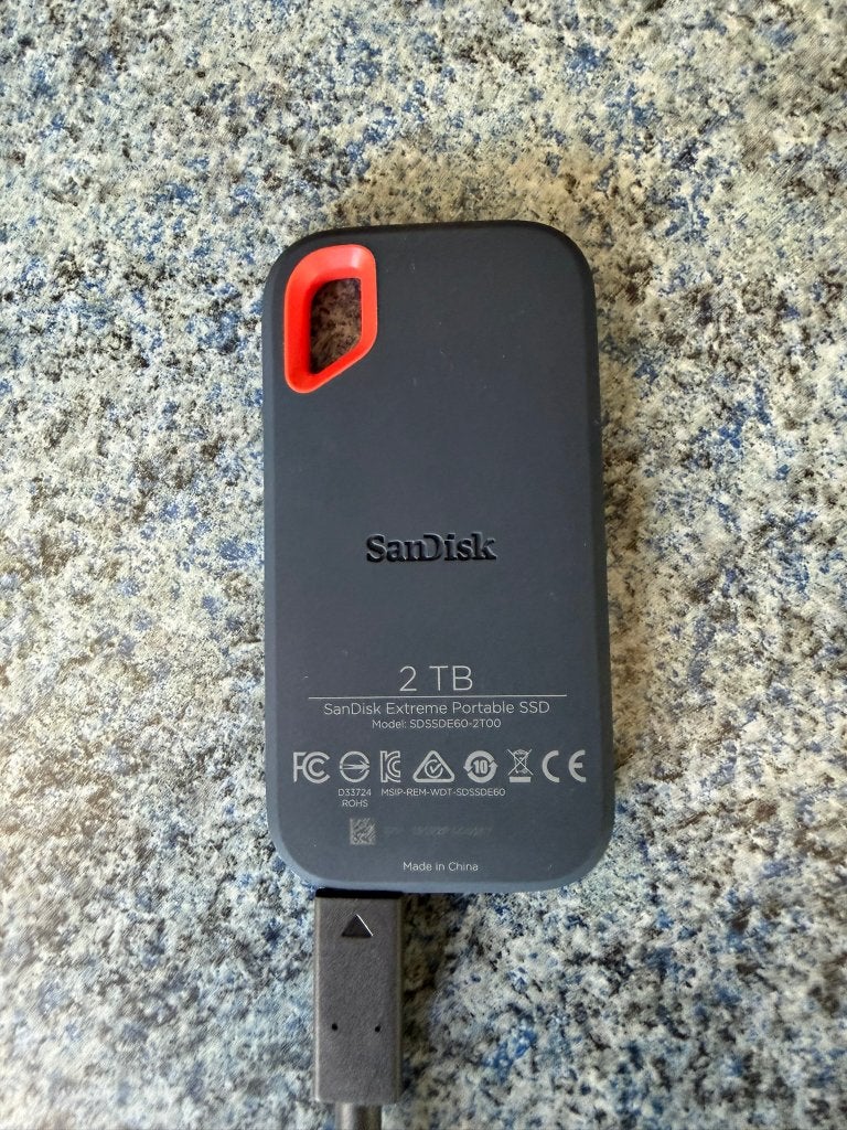 Sandisk extreme SSD 2 TB, Scandisk, SSD, Externe, Comme neuf
