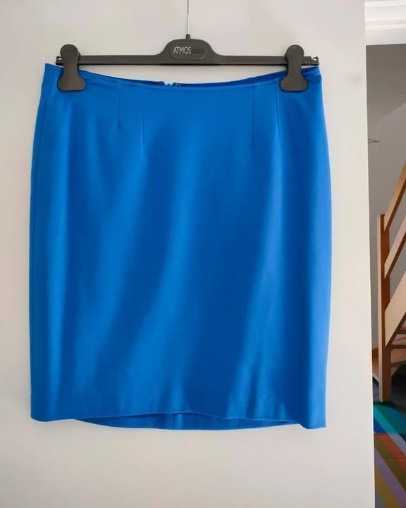 Mooie blauwe rok AMaNIA Mo. Maat: 40. Gevoerd., Kleding | Dames, Rokken, Maat 38/40 (M), Blauw, Ophalen of Verzenden, Zo goed als nieuw