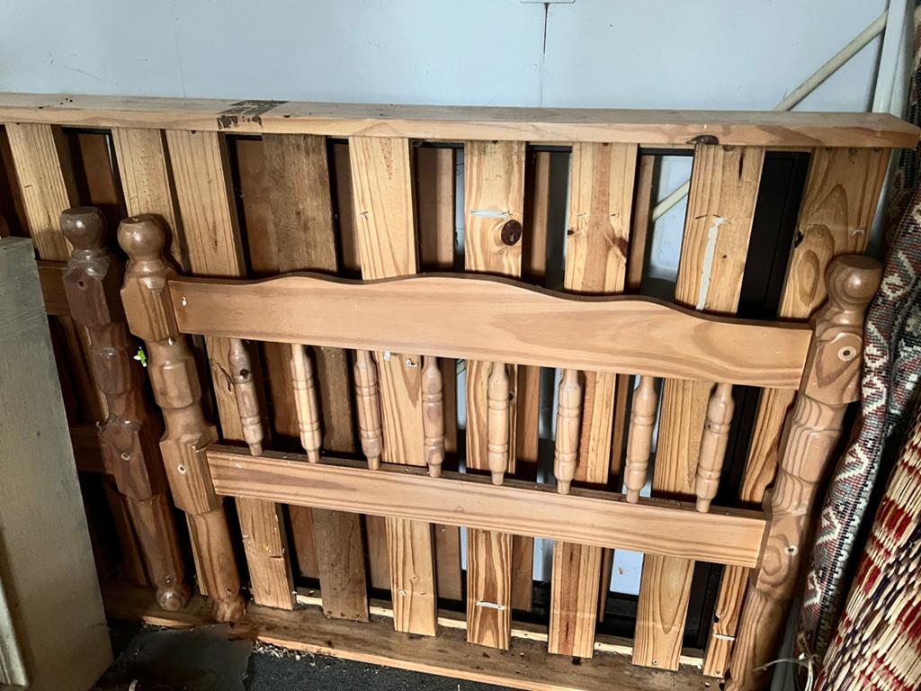 Houten stapelbed (gedemonteerd), Enlèvement, Utilisé, Lits superposés