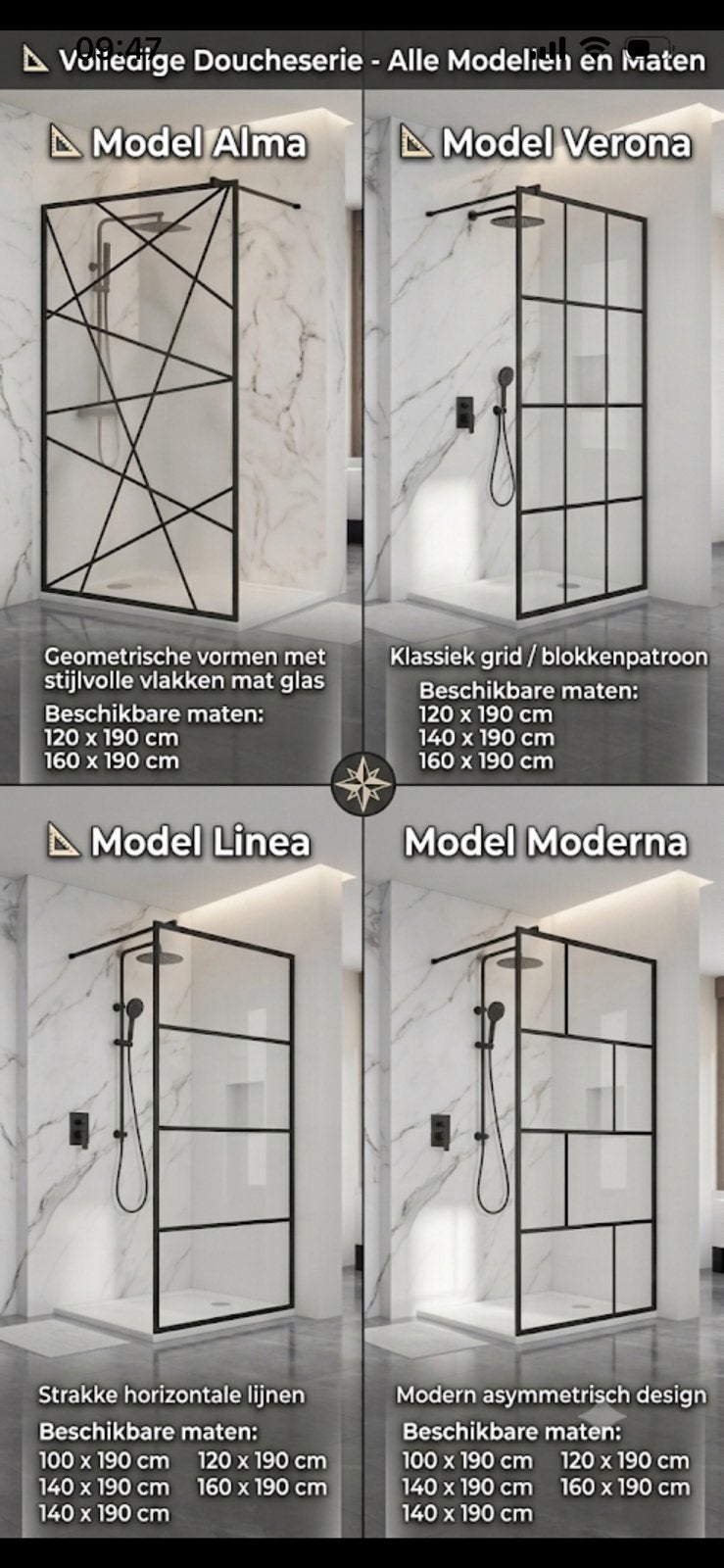 Douche wanden 8 mm glas, Enlèvement ou Envoi