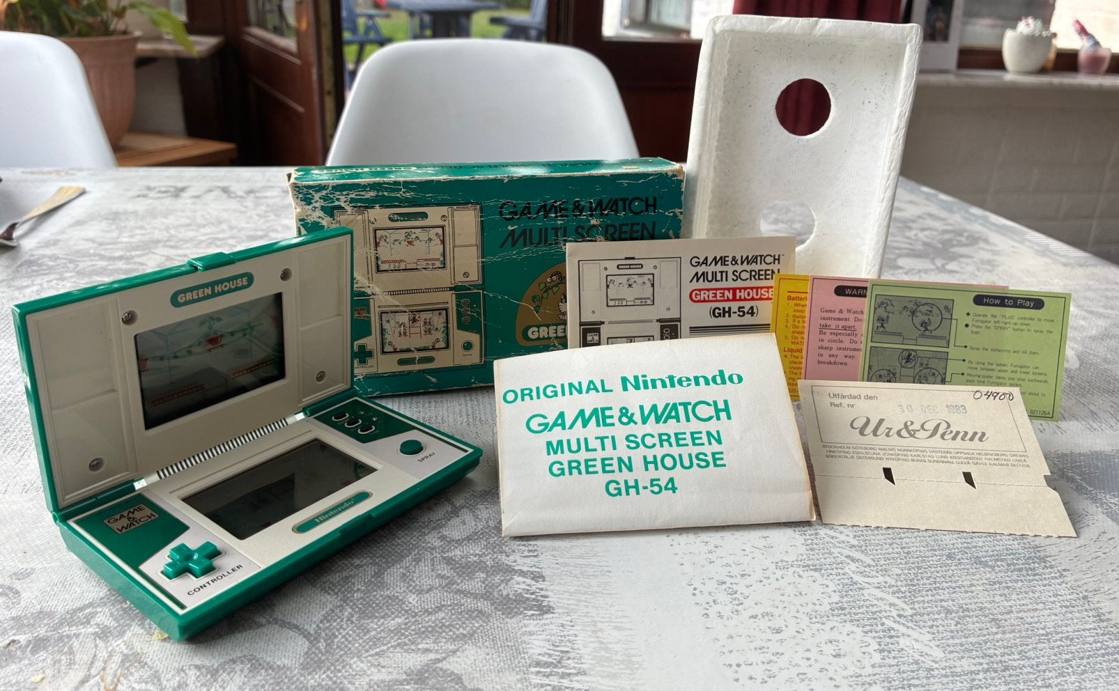 Nintendo Game&Watch Greenhouse CIB GH-54 1982, 1 speler, Ophalen of Verzenden, Gebruikt, Platform