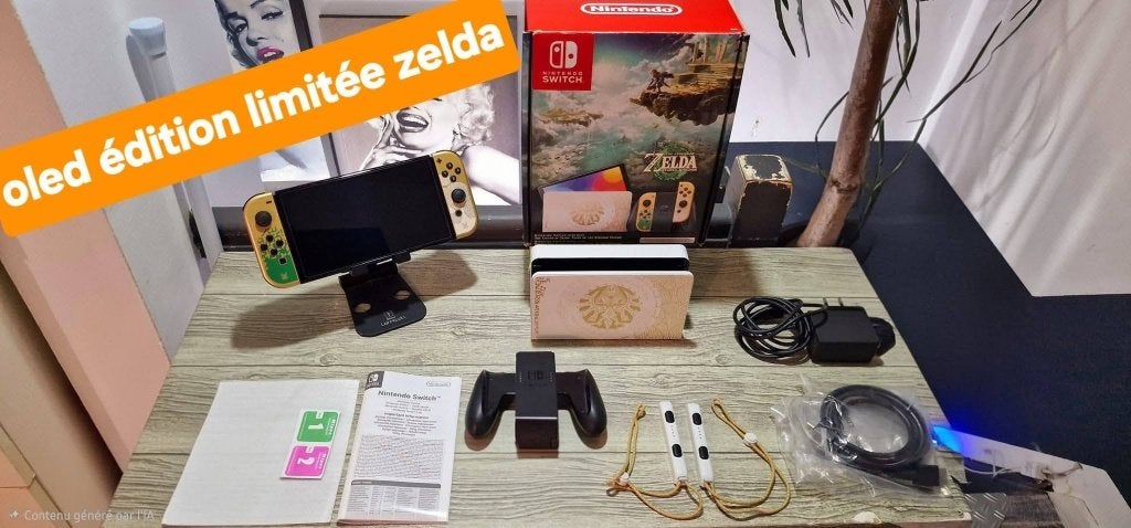 CONSOLE SWITCH OLED EDITION LIMITEE ZELDA TEARS KINGDOM, Enlèvement ou Envoi, Comme neuf