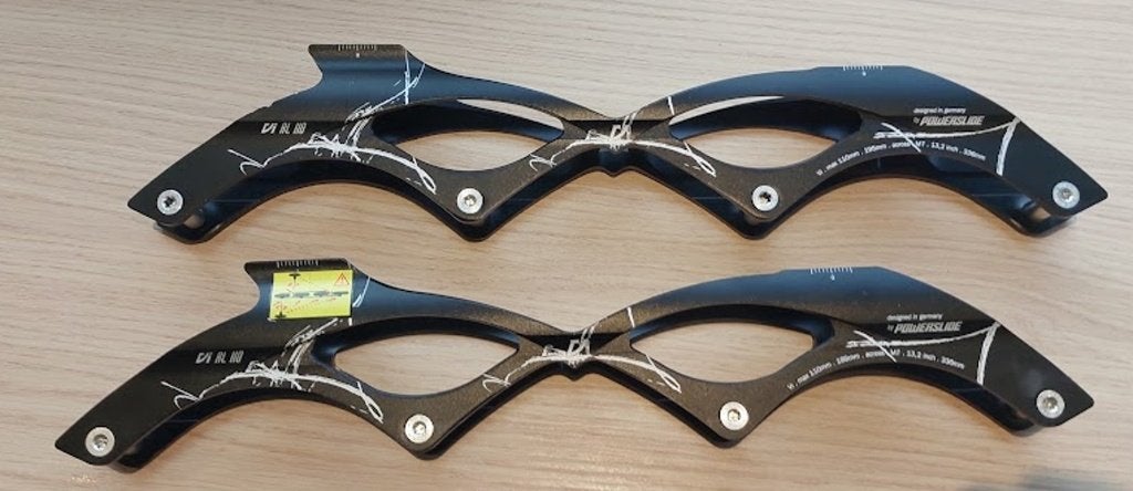 Powerslide Vi ALU 110 skateframe, Ophalen of Verzenden, Zo goed als nieuw, Inline skates 4 wielen, Powerslide