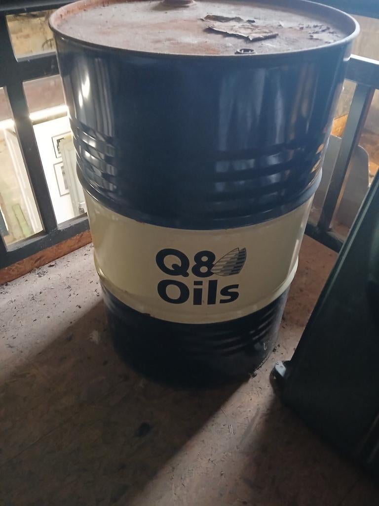 Bidon 200l  Q8 Oils, Ophalen, Gebruikt, Overige typen