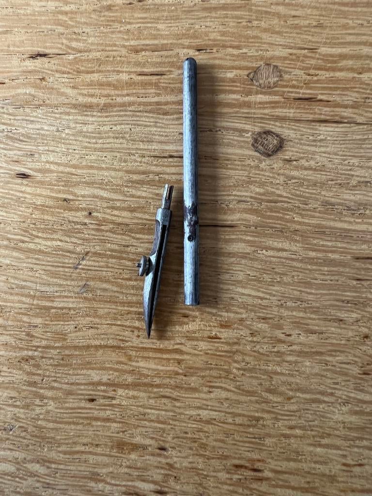 Compas ancien démontable - début XXe siècle, Antiquités & Art, Enlèvement ou Envoi