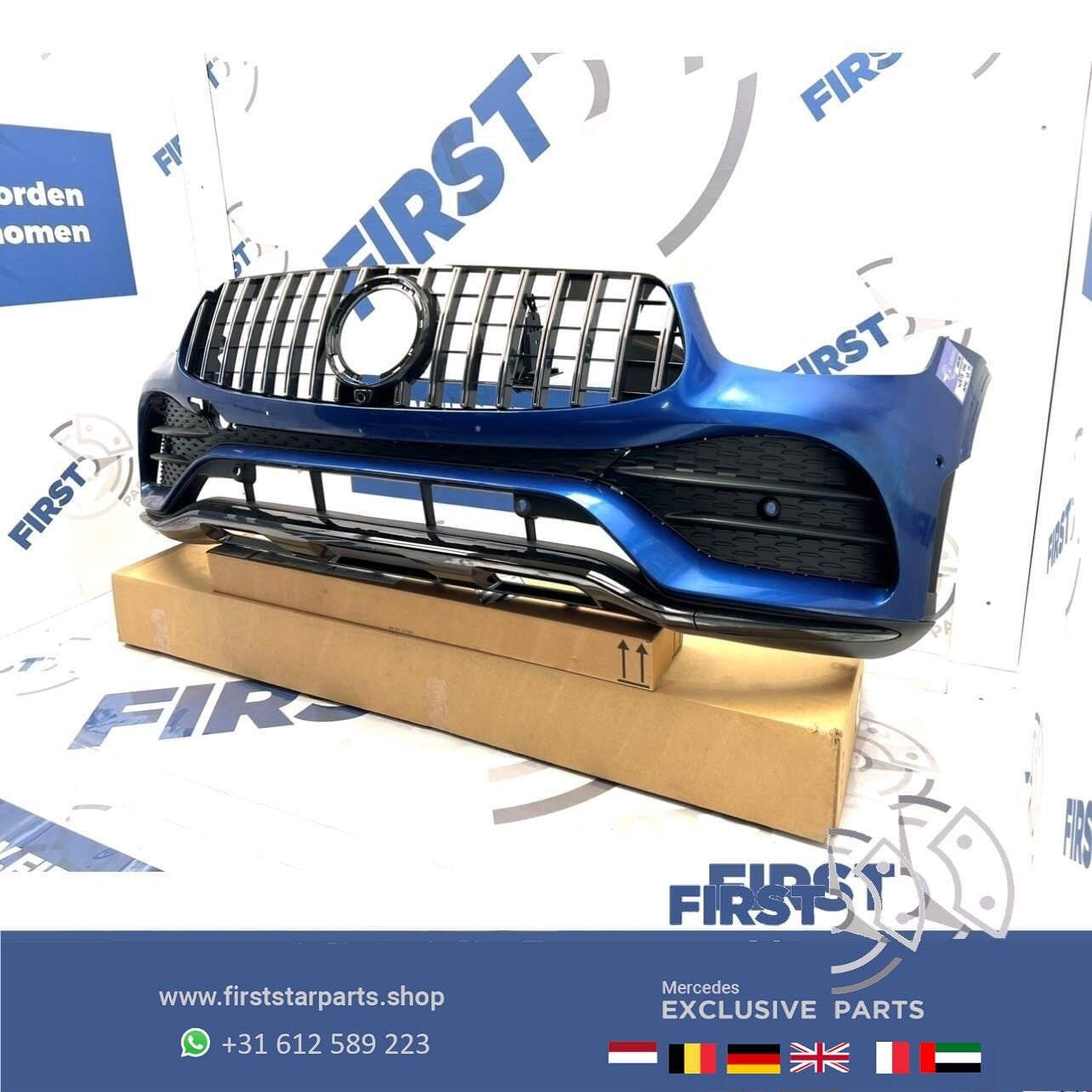 W253 BUMPER GLC FACELIFT AMG VOORBUMPER Mercedes 2018-2022 B, Utilisé, -, Avant, -