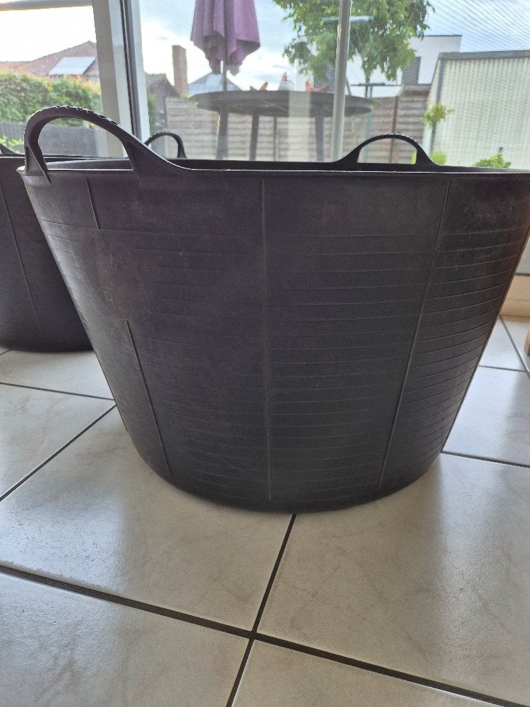 Plastic flexibele bakken/tubtrug - 75 liter, Ophalen, Gebruikt
