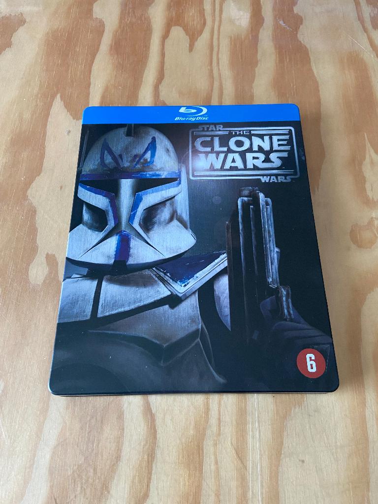 Star Wars The Clone Wars Blu-ray Limited Edition Steelbook, Ophalen of Verzenden, Zo goed als nieuw, Tekenfilms en Animatie