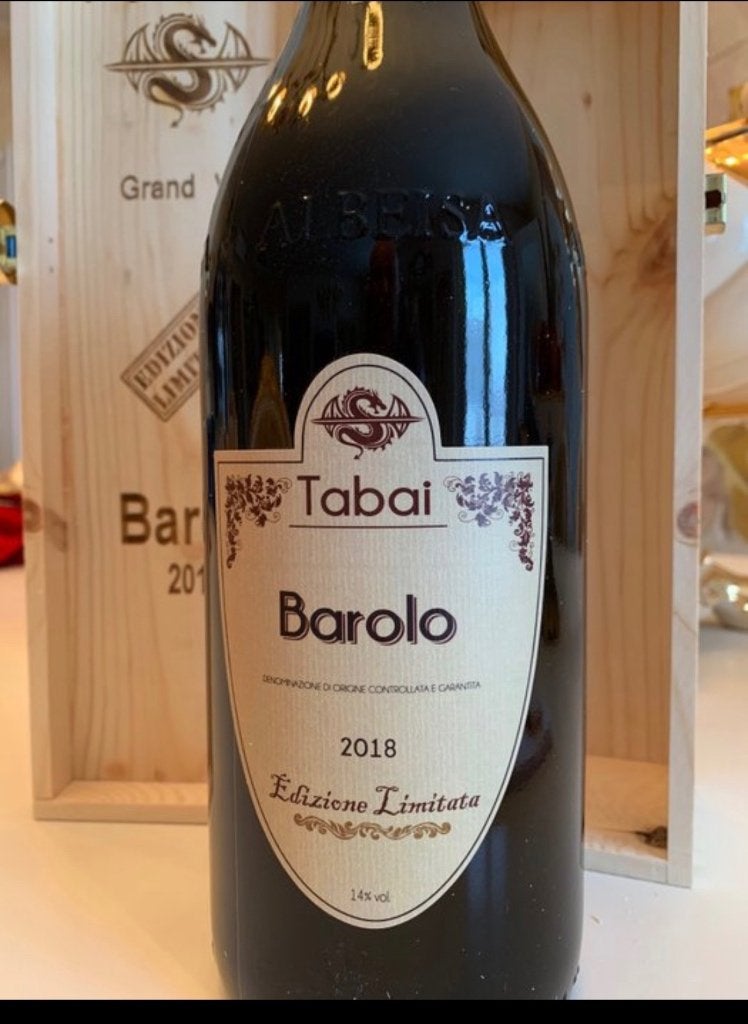 Vin magnum barolo tabai, Neuf, Enlèvement ou Envoi, Pleine, Vin rouge