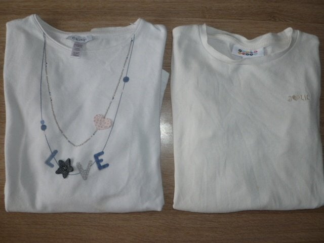 Twee T-shirts meisje ,lange mouw maat 152, Kinderen en Baby's, Kinderkleding | Maat 152, Ophalen of Verzenden, Meisje