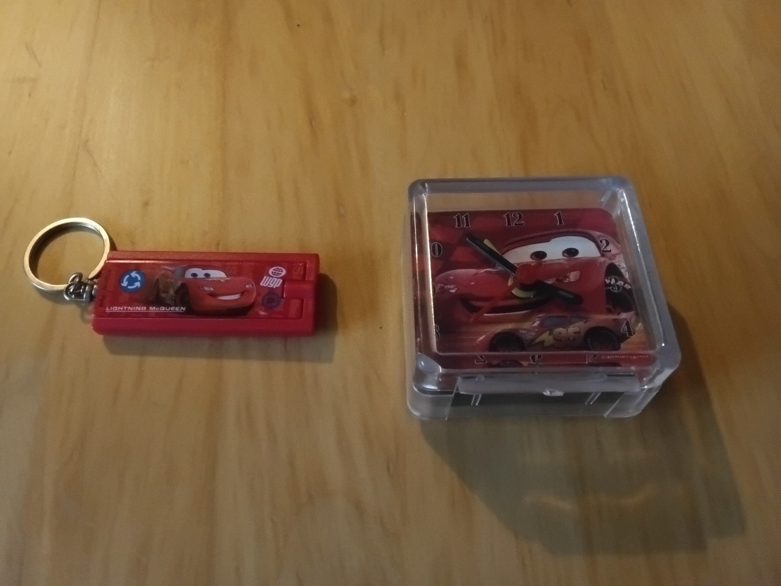 sleutelhanger + klokje Cars, Ophalen, Zo goed als nieuw