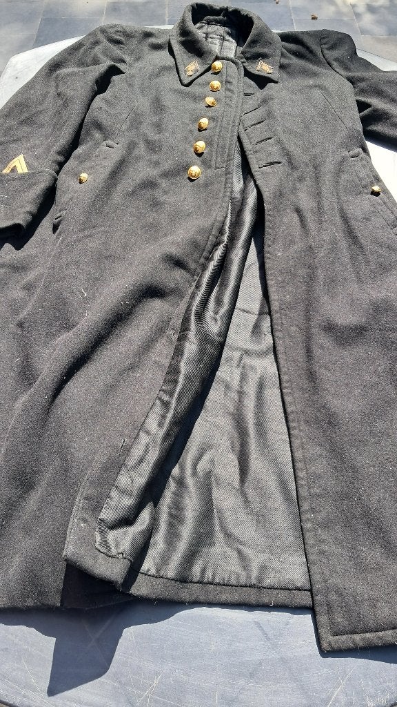 FRANCE - MANTEAU DE GENDARME 1940 - 1960, Collections, Enlèvement ou Envoi, Armée de terre, Vêtements ou Chaussures