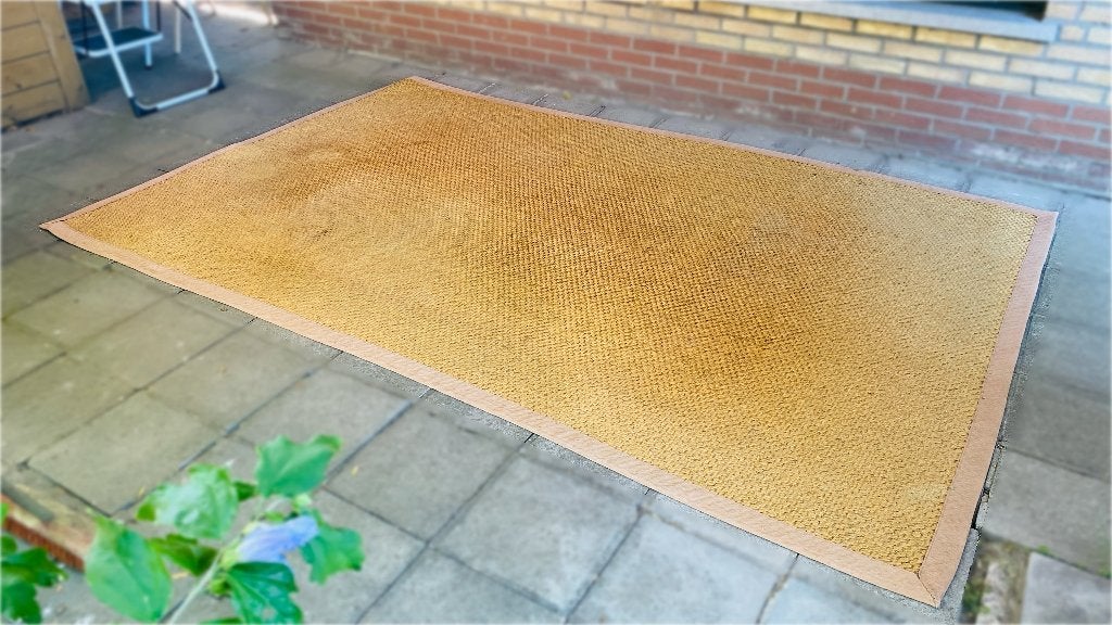 Sterk jute geknoopt vloerkleed, Ophalen, Gebruikt, Rustiek, 200 cm of meer