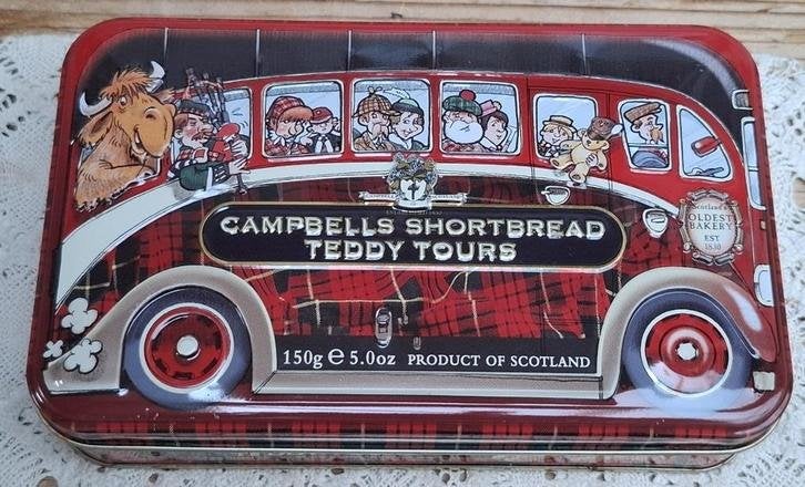 Schots blik met bus, doedelzakspeler, Campells Shortbread, Collections, Enlèvement ou Envoi, Utilisé, Autre, Autres marques