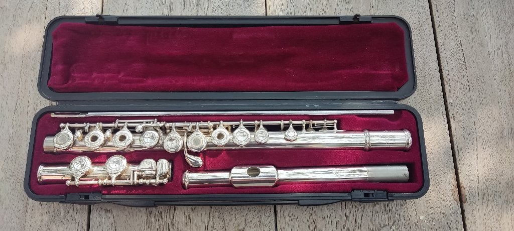 dwarsfluit Yamaha YFL-271 SII, Musique & Instruments, Enlèvement, Utilisé, Flûte traversière, Avec valise ou sac
