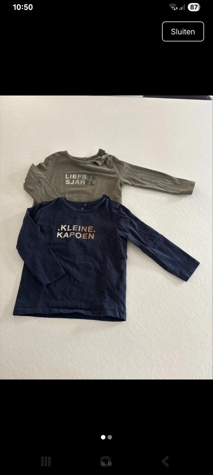 shirts met lange mouwen ook appart te verkrijgen., Kinderen en Baby's, JBC, Ophalen of Verzenden, Zo goed als nieuw, Jongetje