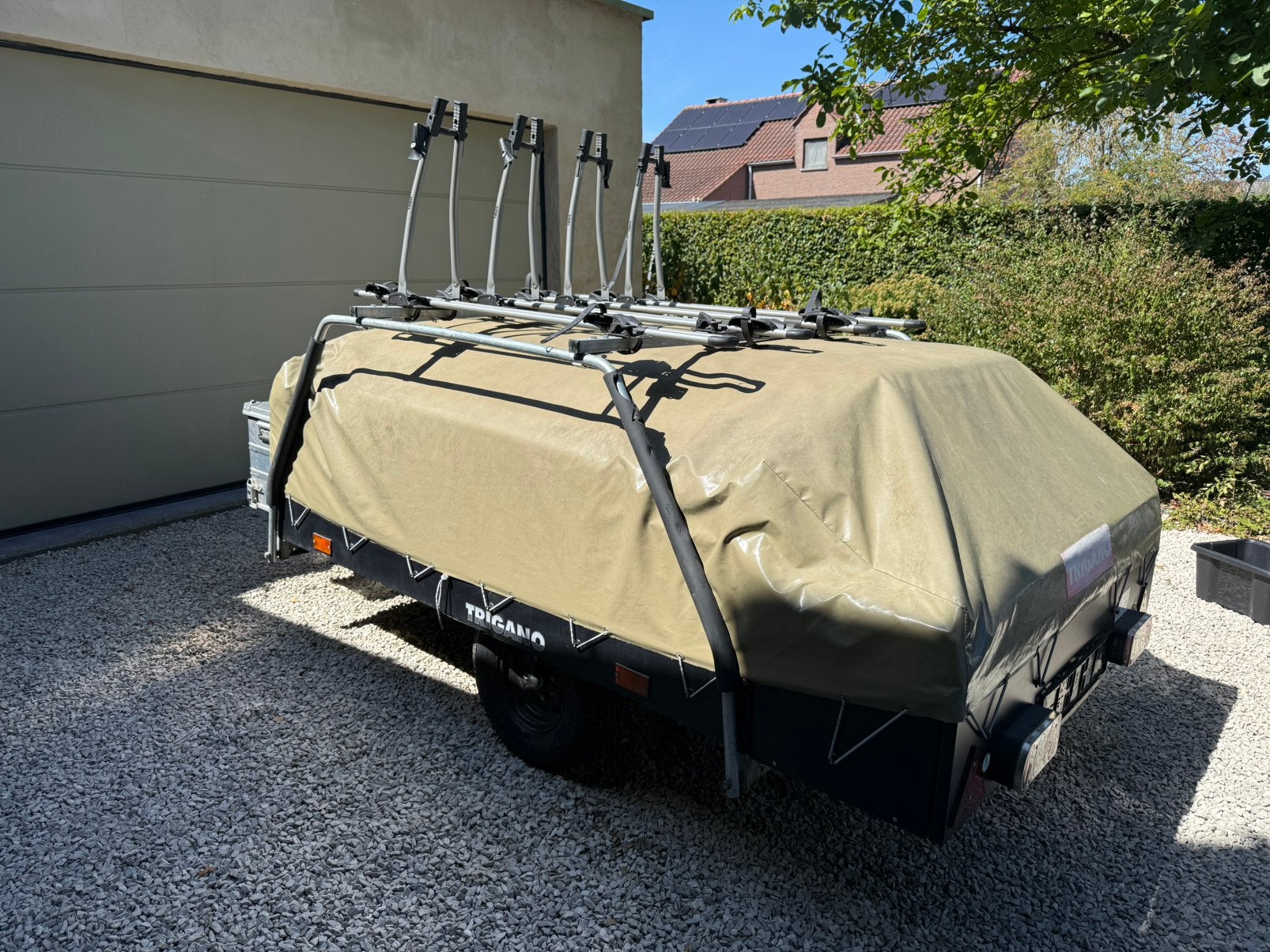 Vouwwagen Trigano Galleon, Ophalen, Trigano, Beige, Aanwezig