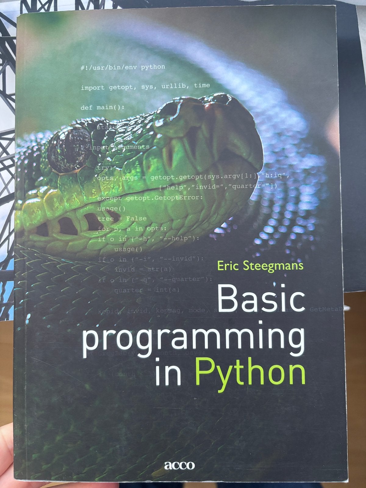 Basic programming in Python, Boeken, Ophalen, Zo goed als nieuw