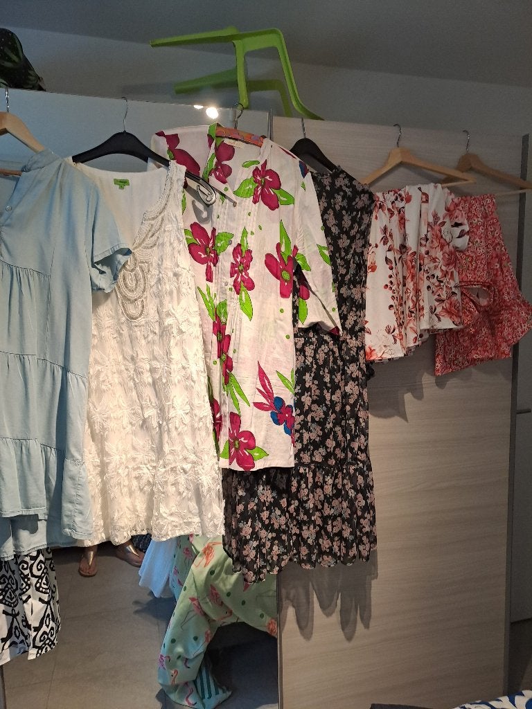 Kleedjes, Kleding | Dames, Jurken, Meerkleurig, Maat 42/44 (L), Zo goed als nieuw, Onder de knie