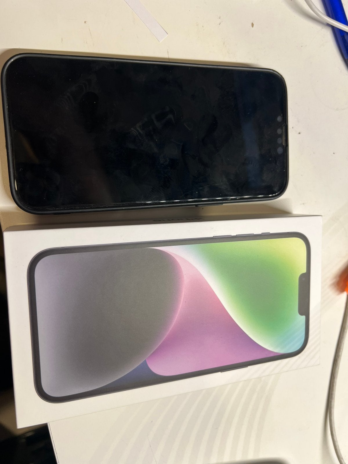 Iphone 14plus 256gb zwart, Telecommunicatie, Gebruikt, IPhone 14 Plus, Zwart, 81 %