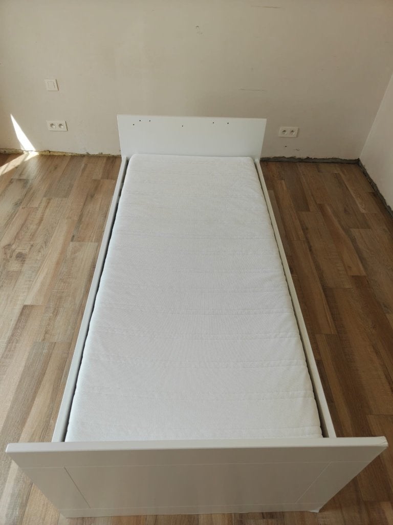 1 persoon bed 90x200, Ophalen, Gebruikt, 90 cm, Eenpersoons
