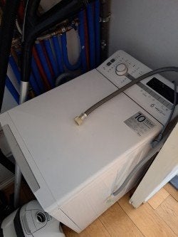 wasmachine, Ophalen, Bovenlader, Zo goed als nieuw, 85 tot 90 cm