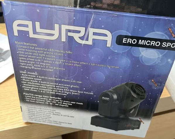 Ayra ERO Micro Spot LED Moving Heads – Set van 3, Ophalen, Zo goed als nieuw, Geluidgestuurd