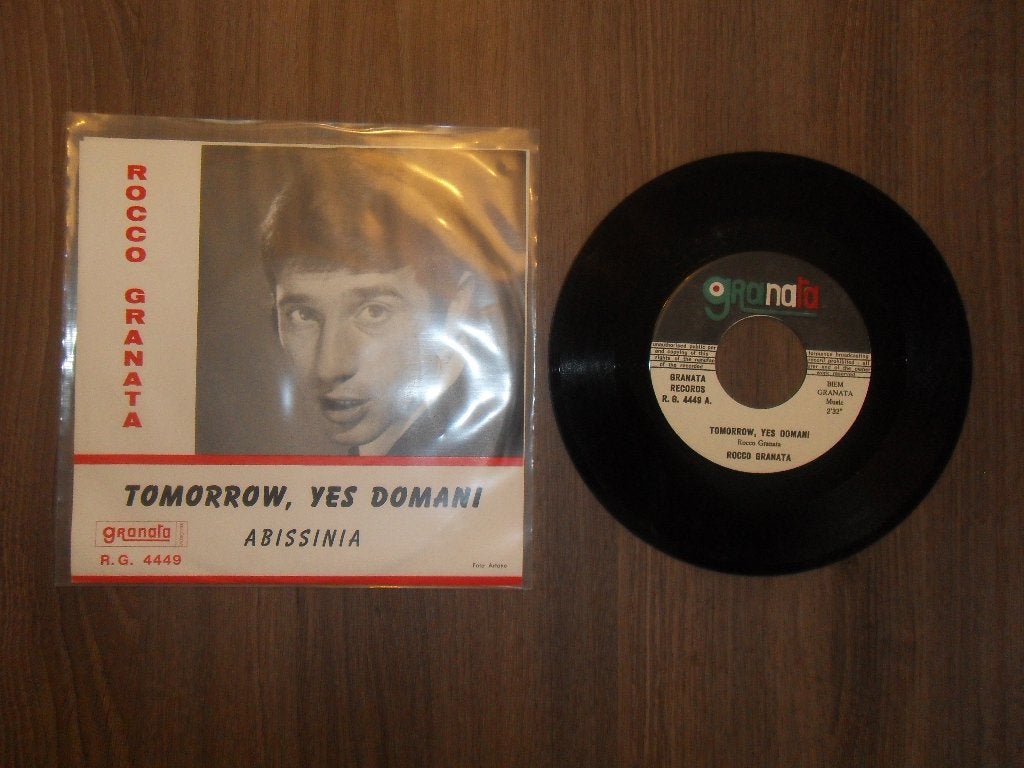 Rocco Granata - Tomorrow yes domani, Ophalen of Verzenden, Gebruikt, 7 inch, Levenslied of Smartlap