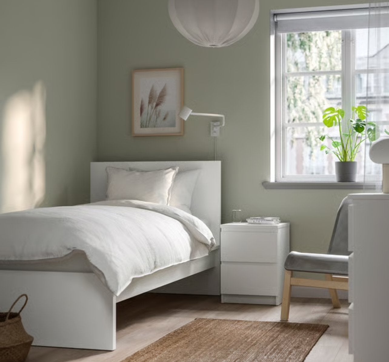 Lit Ikea Malm, Maison & Meubles, 90 cm, Une personne, Enlèvement, Utilisé