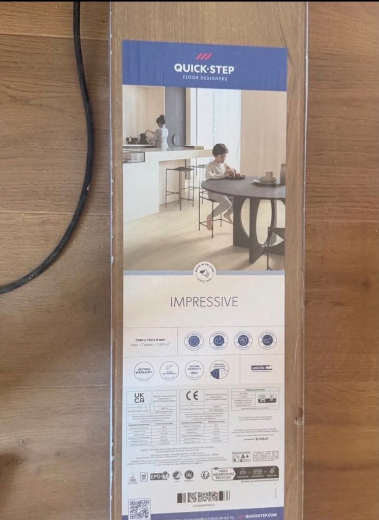 Nieuwe laminaat / Quick-step Impressive truffel eik, Ophalen, 50 tot 150 cm, Nieuw, 10 m² of meer