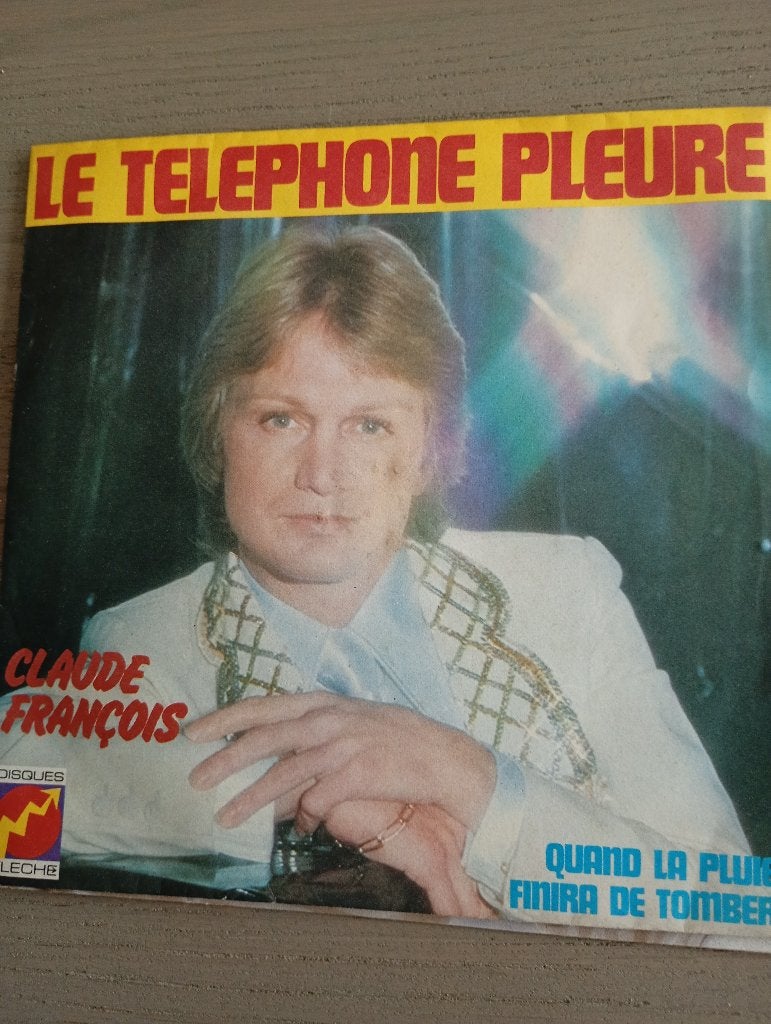 Claude Francois - Le telephone pleure, CD & DVD, Enlèvement ou Envoi, Pochette photo, 7 inch, Utilisé