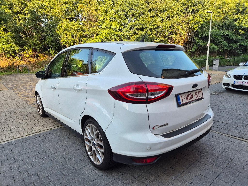 Ford C-Max 1.0ecoboost 2015 AC Navi Dodehoekass., Auto's, Ford, Voorwielaandrijving, Electronic Stability Program (ESP), Wit, Bedrijf