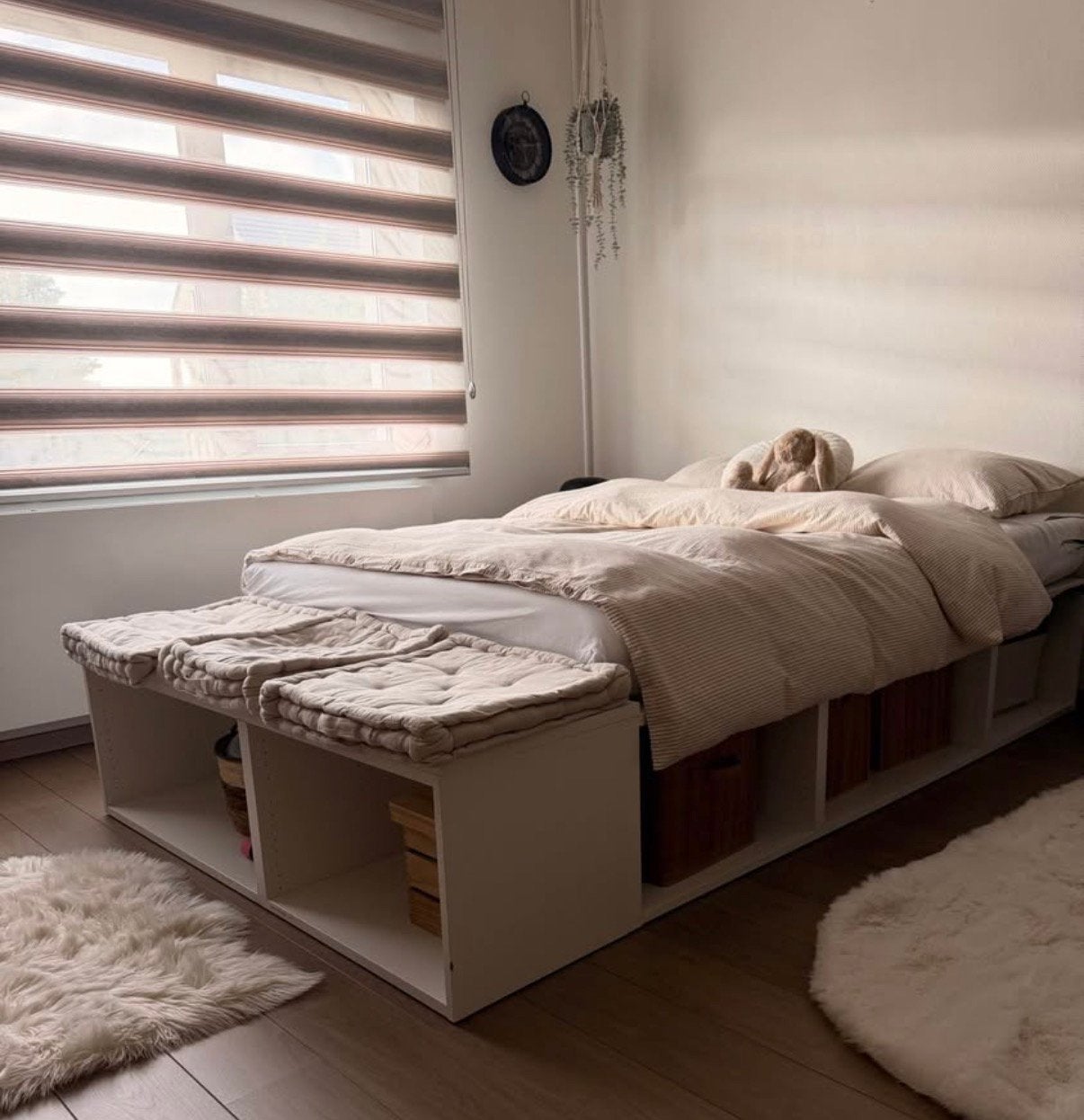 DRINGEND WEG!  Tweepersoonsbed 140x200 met veel opbergruimte, Huis en Inrichting, Ophalen, Wit, Tweepersoons, 140 cm