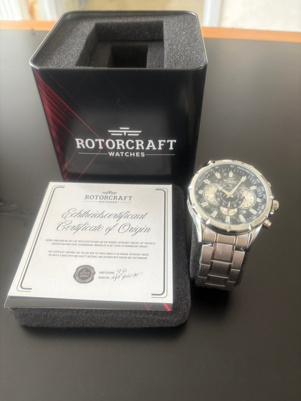 Montre Rotorcraft Savage RC4502 pour homme NEUVE, certificat, Autres marques, Enlèvement ou Envoi, Acier, Acier