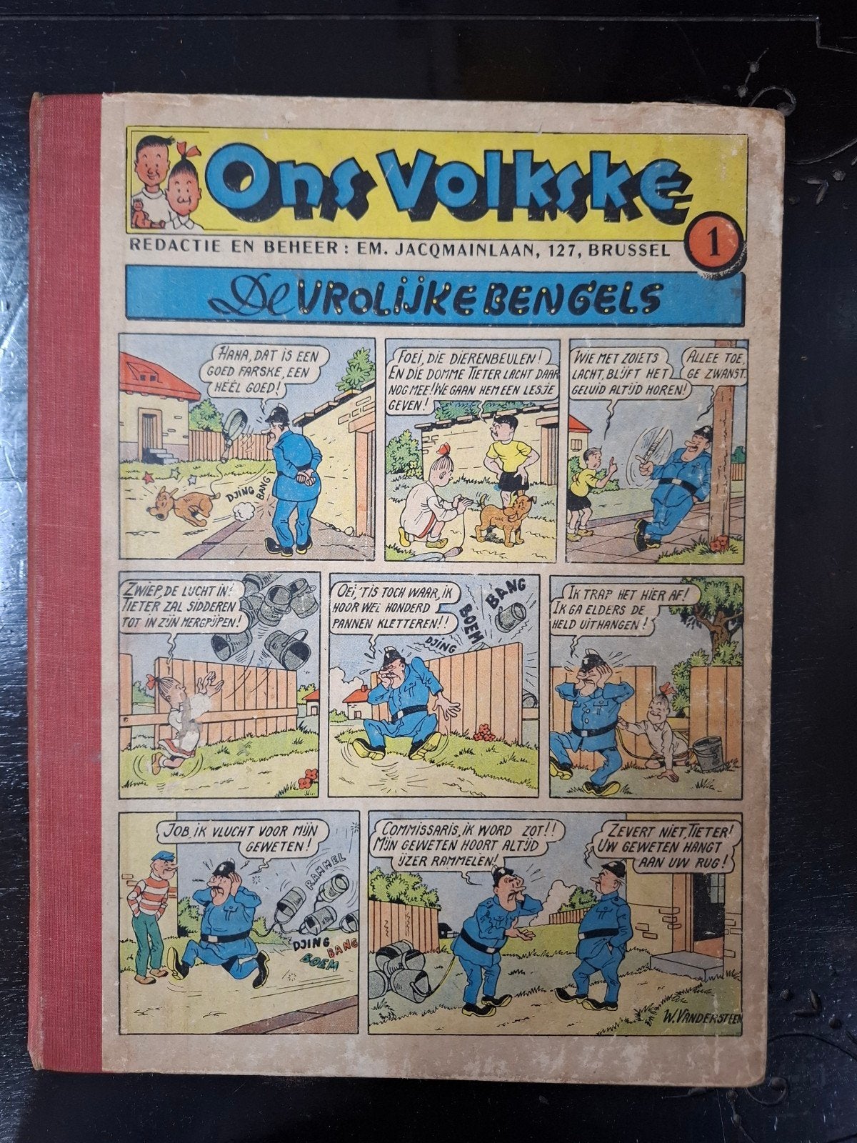 Ons Volkske volledige jaargang 1949 Vandersteen, Gelezen, Willy Vandersteen, Ophalen of Verzenden, Meerdere stripboeken