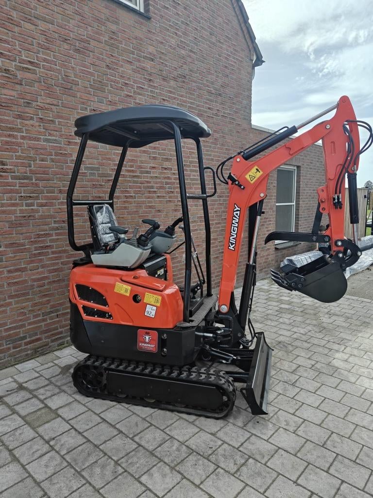 Mini-pelle, mini-pelle, joystick Kingway KNT18, GARANTIE, Enlèvement ou Envoi, Excavatrice