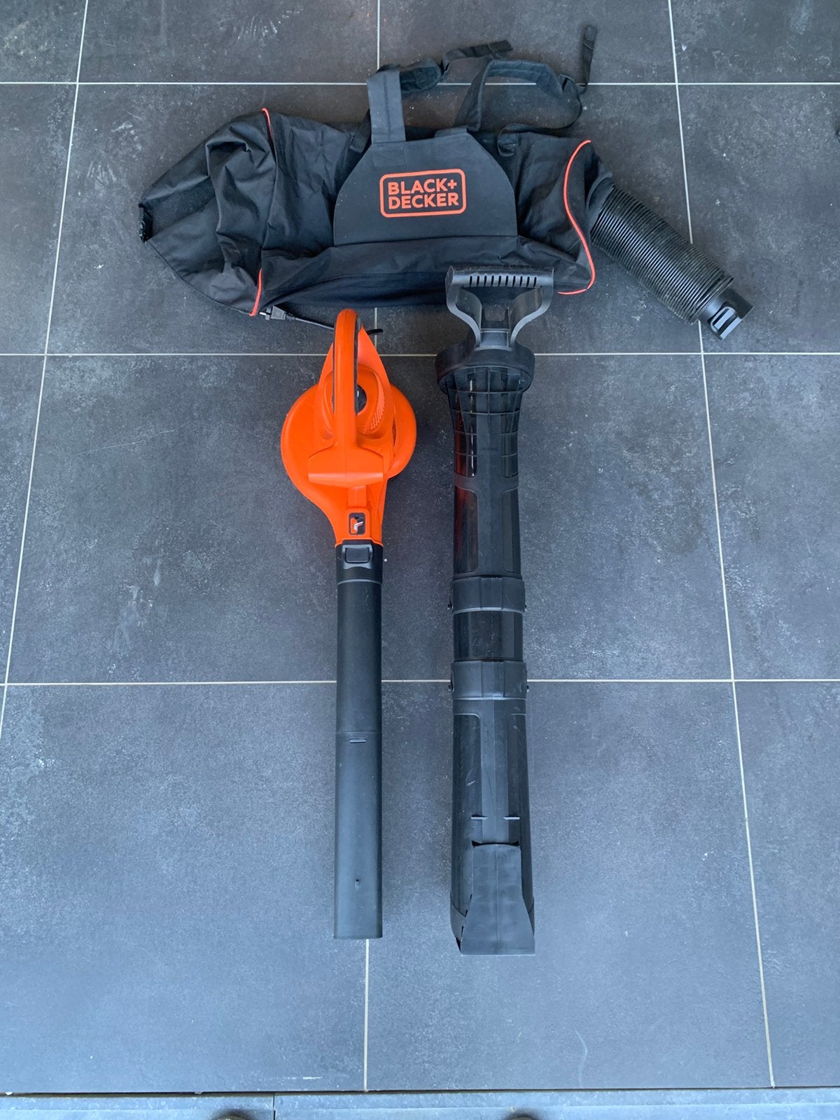 Black+Decker 3IN1 Elek. Blazen + Zuigen+Versnipperen met zak, Jardin & Terrasse, Électrique, Avec sac de ramassage, Comme neuf