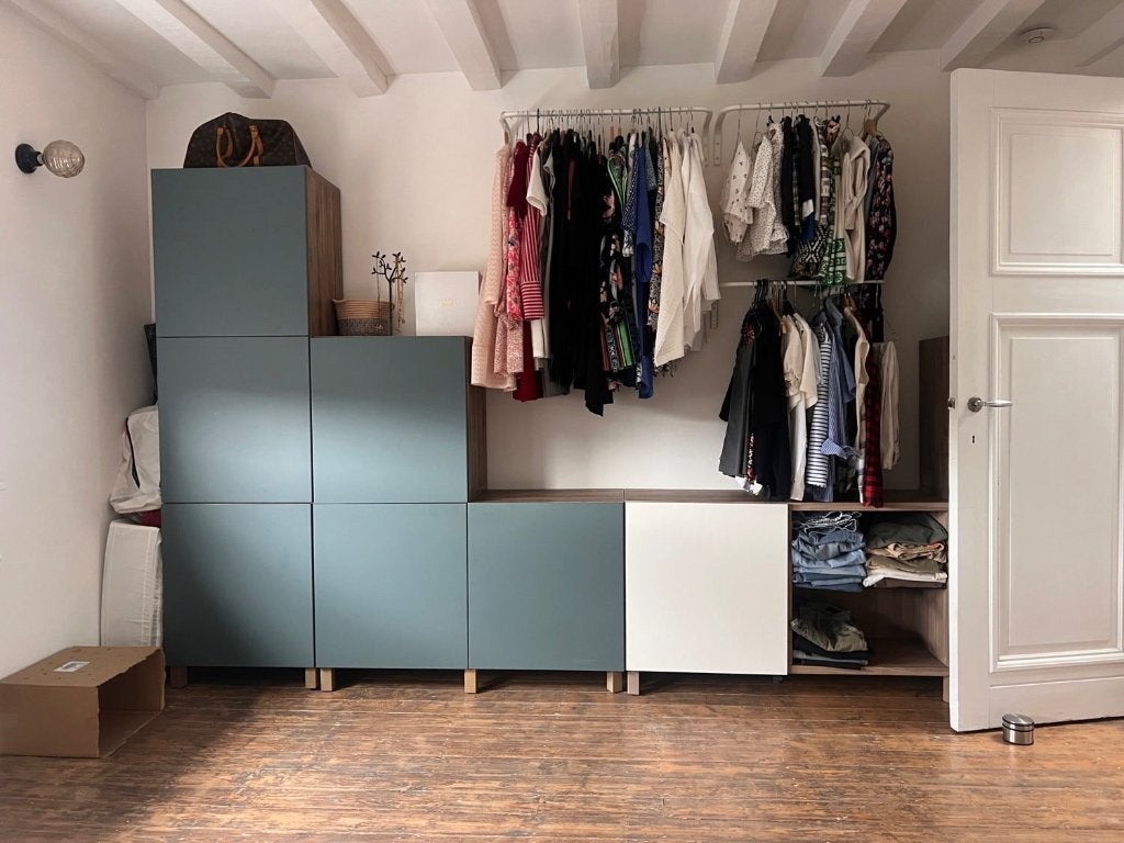 6 x BESTA deuren ikea - Vallinge groen-grijs mat, Enlèvement, Utilisé