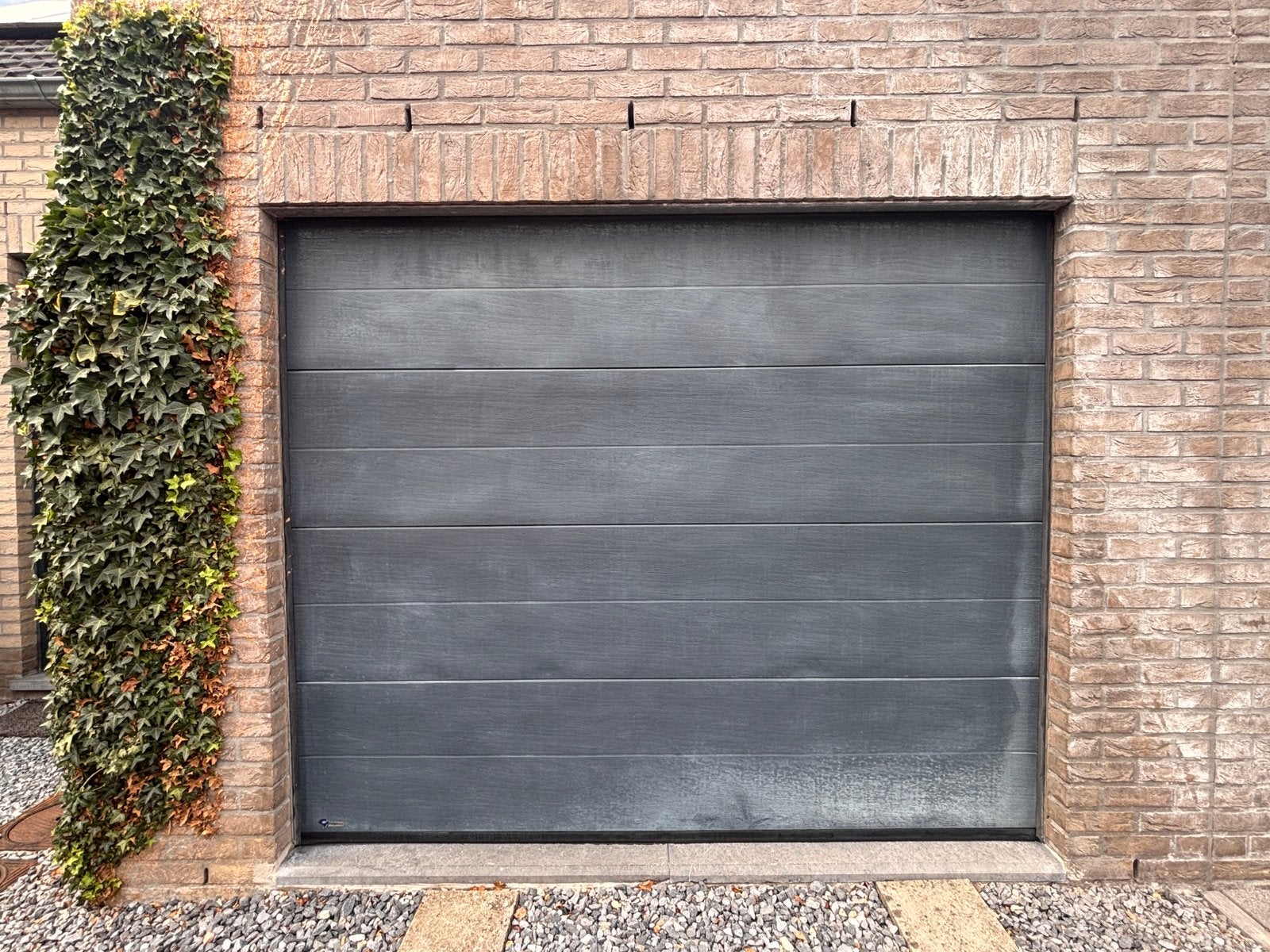 Porte de garage électrique anthracite, Enlèvement, Utilisé