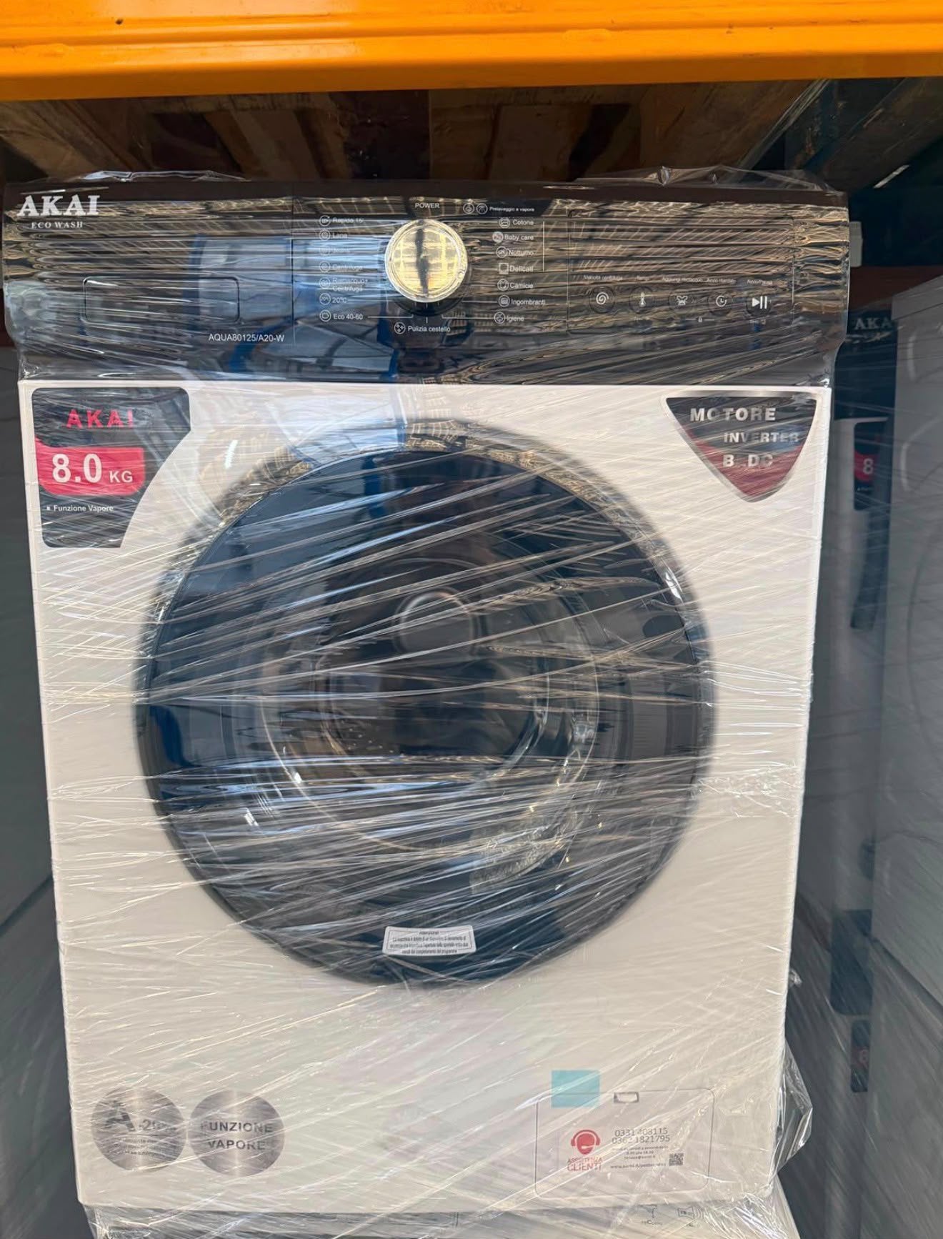 NOUVEAU — MACHINE À LAVER AKAI 8 KG, Enlèvement, Neuf