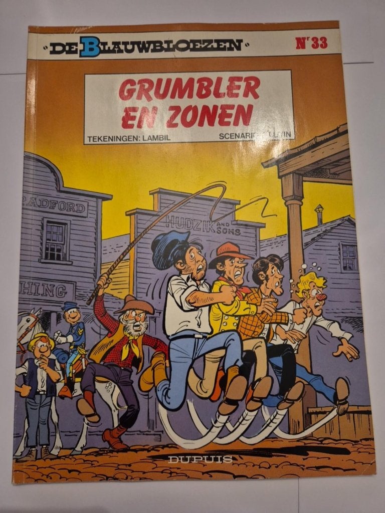 De Blauwbloezen nr. 33 – Grumbler en zonen, Une BD, Envoi, Utilisé