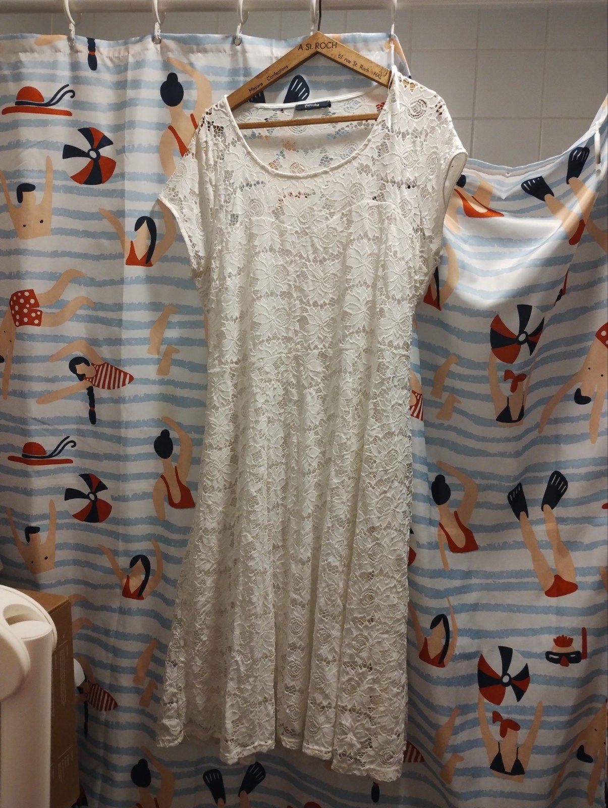 Witte jurk, merk paprika, maat XL, Kleding | Dames, Jurken, Ophalen, Wit, Maat 46/48 (XL) of groter, Knielengte