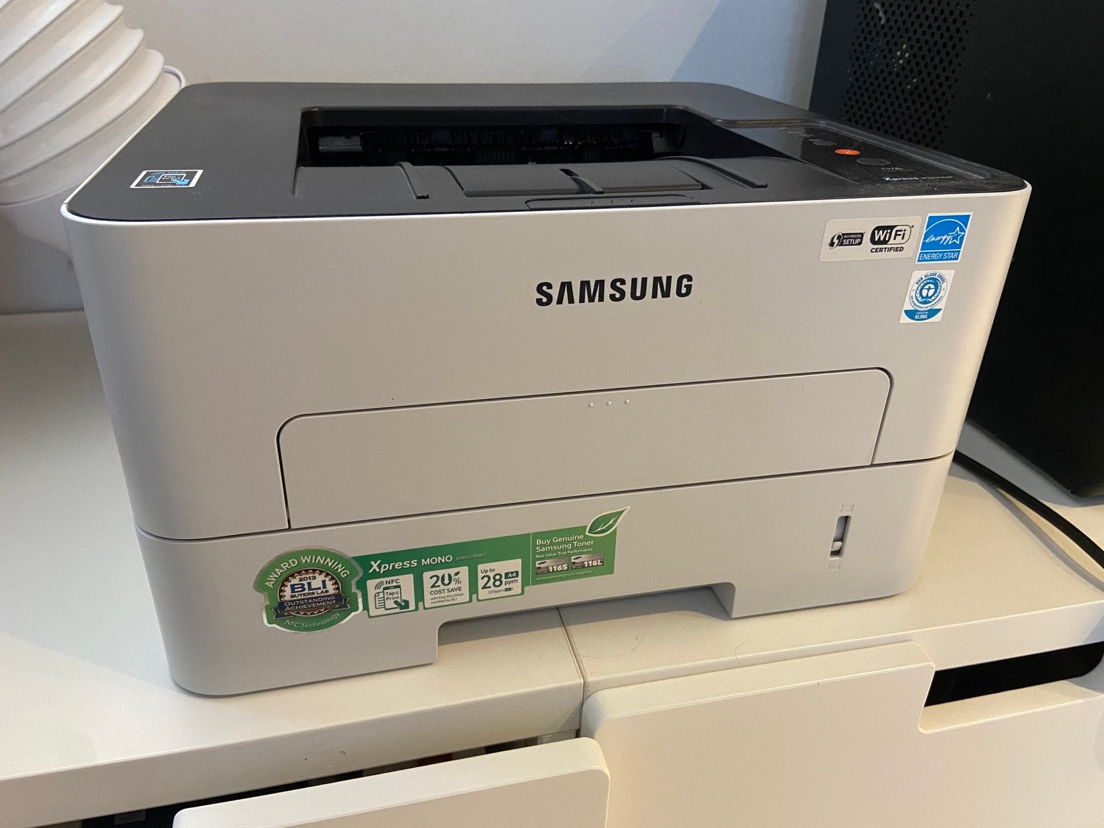 Samsung Xpress M2835DW, Computers en Software, Printers, Ophalen, Zo goed als nieuw, Laserprinter, Draadloos