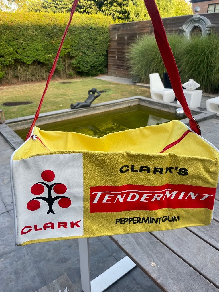 Vintage sporttas Clark's chewing gum, Verzamelen, Ophalen, Nieuw