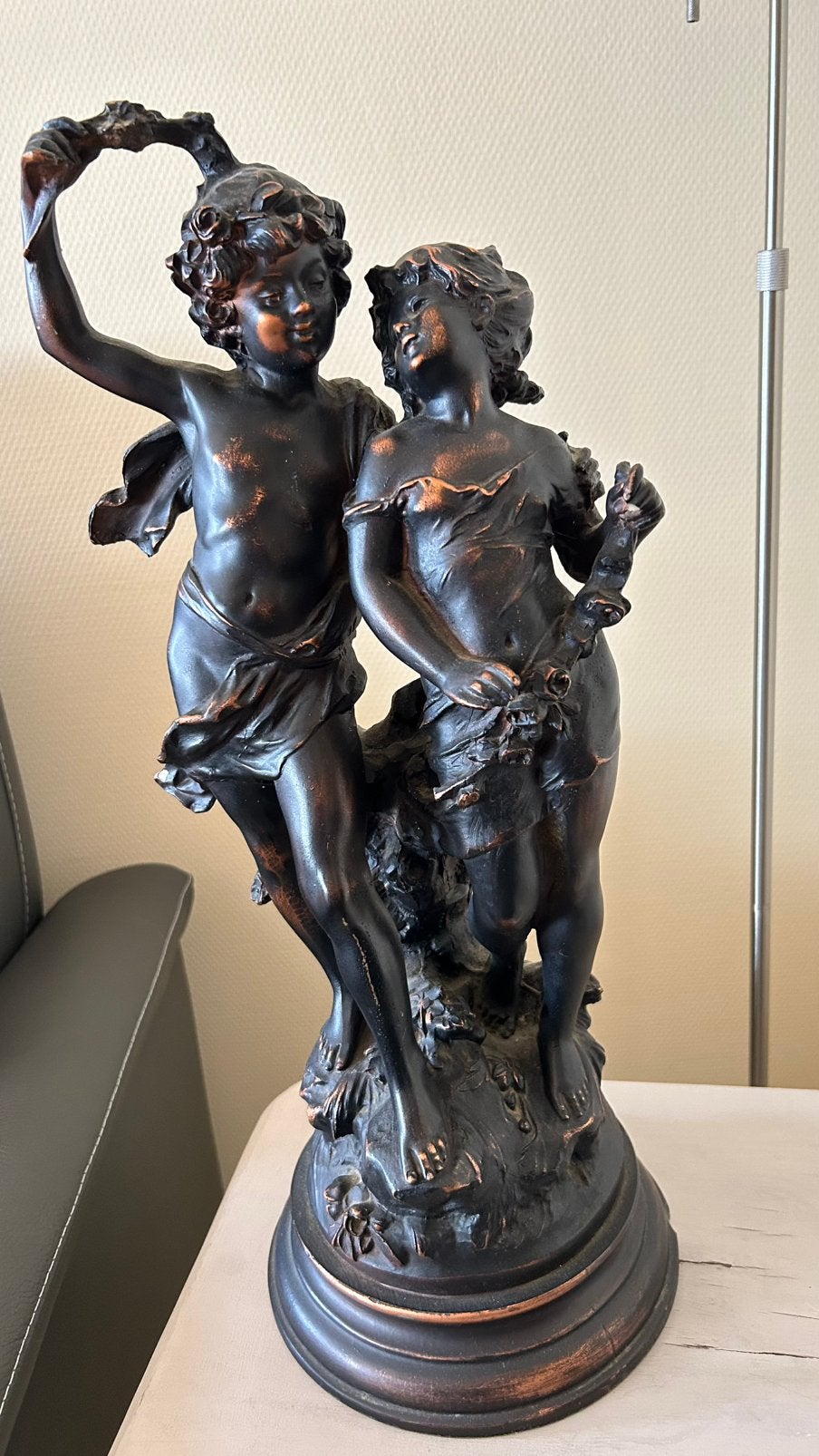 2 bronzen beelden, Antiek en Kunst, Antiek | Brons en Koper, Ophalen, Brons