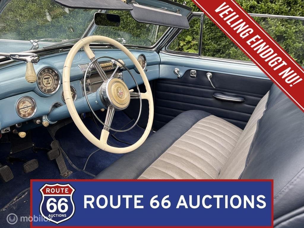 Buick Eight Cabriolet | 1947 | Route 66 Auctions, Auto's, Oldtimers, Zwart, Bedrijf, Handgeschakeld, Buick