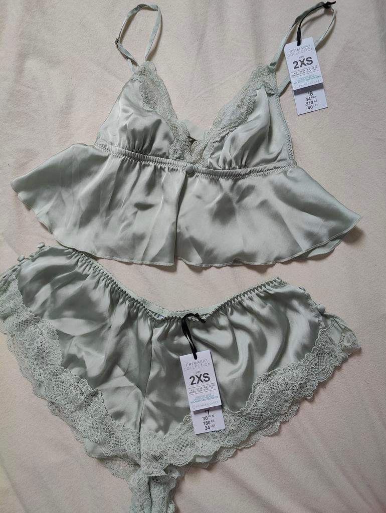 Ensemble lingerie pyjama satin,short avec débardeur-top, Kleding | Dames, Primark, Ophalen, Nieuw, Maat 34 (XS) of kleiner