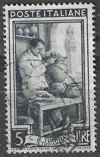 Italie 1950 - Yvert 575 - L'Italie au travail. (1ER), Envoi, Affranchi